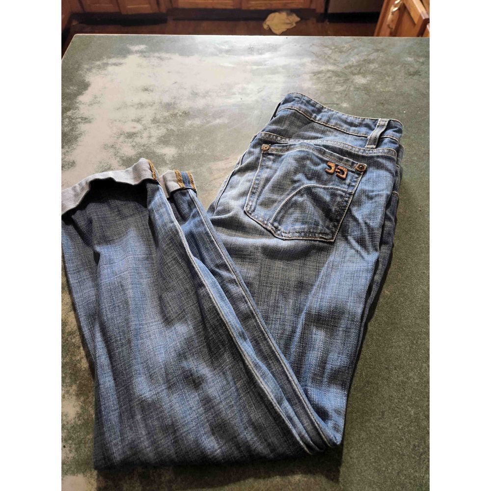 Joe's Jeans Womens Cuffed Cropped Jeans Winslet Medium Wash Blue Denim Size 26